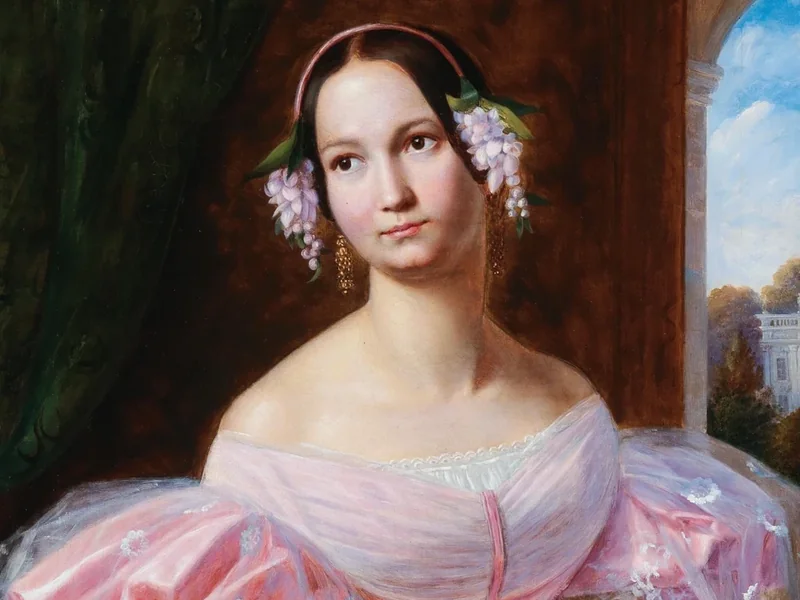 1805-Gaston Lenthe - Ritratto della principessa Elena di Meclemburgo-Schwerin in veste di sposa